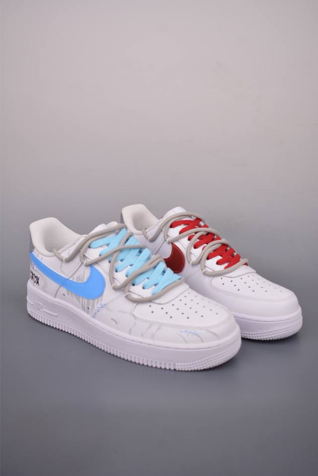 Nike Air Force 1 Low 情人节鸳鸯 解构绑带 原楦头原纸板 打造纯正空军版型 专注外贸渠道 全掌内置蜂窝气垫 原盒配件 原厂中底钢印、拉帮完美