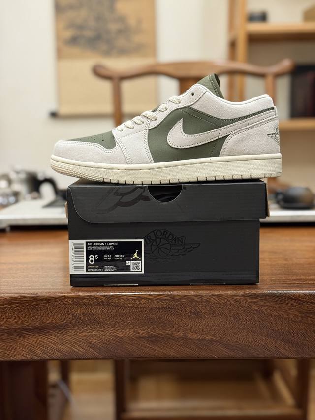 Dt版 顶级原版 公司级 Air Jordan 1 Low 白绿 Hv4089-201 男鞋 40 40.5 41 42 42.5 43 44 44.5 45