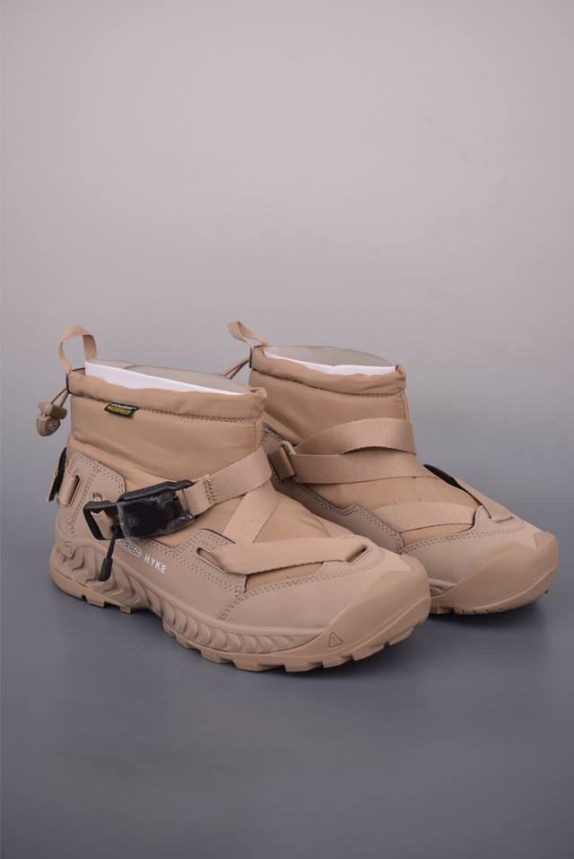 科恩Hyke X Keen Hoodzerra Nxis Wp 圆头 减震耐磨 中帮防水户外功能鞋 Keen再度携手Hyke推出全新合作鞋款 此次合作以超越出身