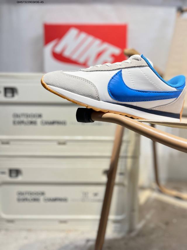 Nike Classic Cortez Leather 秉承元年款经典风格 糅合防水鞋面设计 传统鞋带系统和覆面设计增强贴合感 提升耐久性 彰显经典风格 Eva