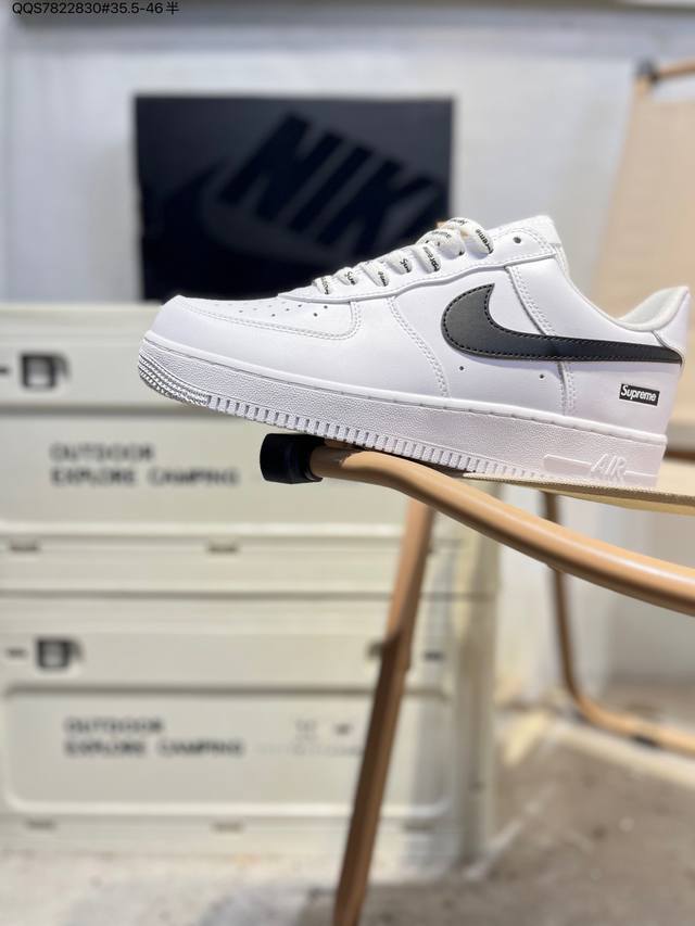 耐克 Nike Air Force 1 '07空军一号 百搭休闲运动板鞋。柔软、弹性十足的缓震性能和出色的中底设计，横跨复古与现代的外型结合，造就出风靡全球三十