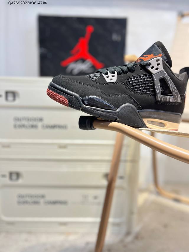 Air Jordan 4 Retro Black Military Blue 迈克尔 乔丹Aj4代中帮复古休闲运动文化篮球鞋Iv6048 Qa7692823#3