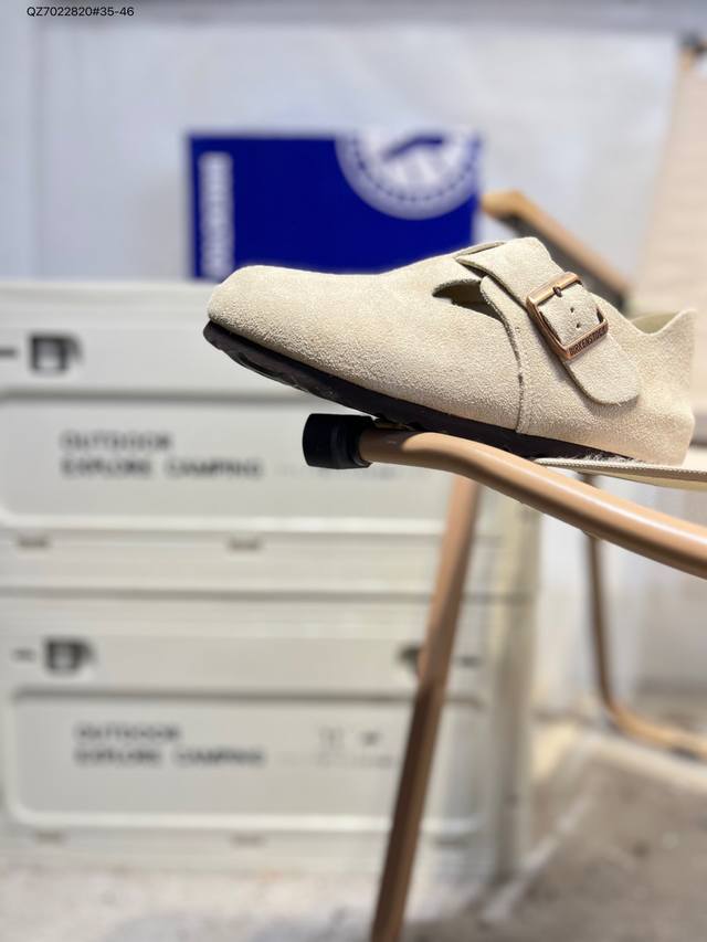 勃肯鞋Birkenstock 真皮软木拖 出口韩国的订单！ 有没有姐妹跟我一样，喜欢鞋拖，懒得弯腰系鞋带 所以Birkenstock博肯鞋真的是我的爱 很久就一