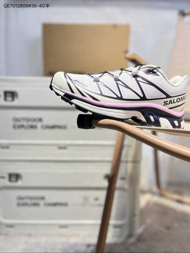 Salomon Xt-6 Gtx萨洛蒙户外越野跑鞋 鞋面采用Sensifit贴合技术 全方位贴合包裹脚型 鞋跟部鞋底牵引设计 提供强大的抓地性能 更适应野外崎岖