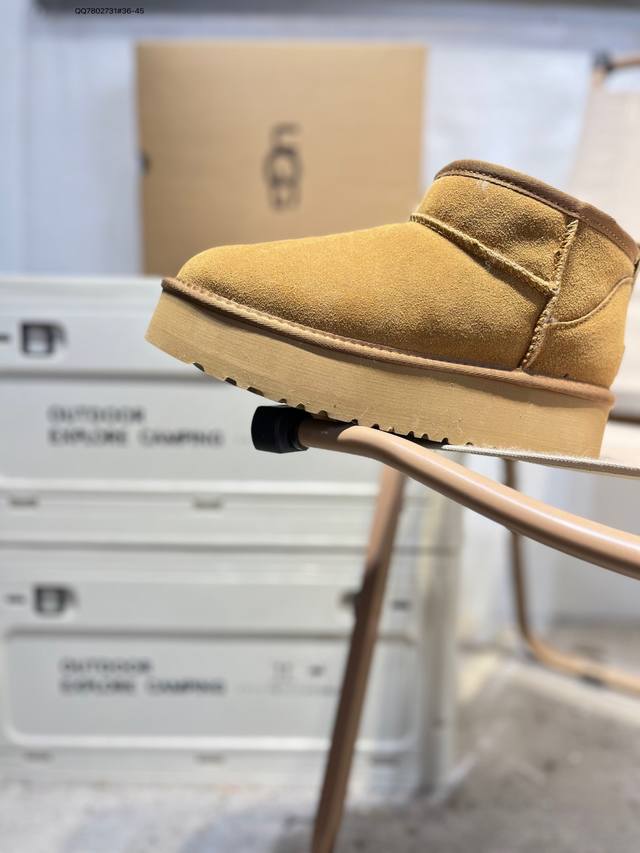 Ugg 雪地靴 防水麂绒皮革鞋面 美国轻奢品牌Ugg W Neuel尼瓦尔系列秋冬新款防污系列休闲保暖Qq7802731#36-45