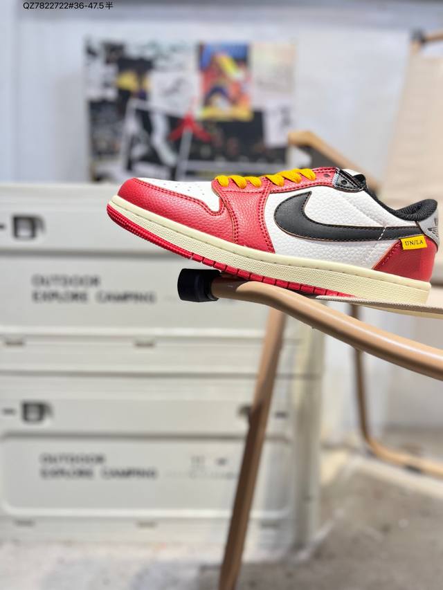 公司级头层皮乔丹Air Jordan 1 Low Aj1低帮系列篮球鞋 官方同步配色 原装级产物 #拒绝公底 立体鞋型 细节完美 高清洁度Hv8566 Qz78