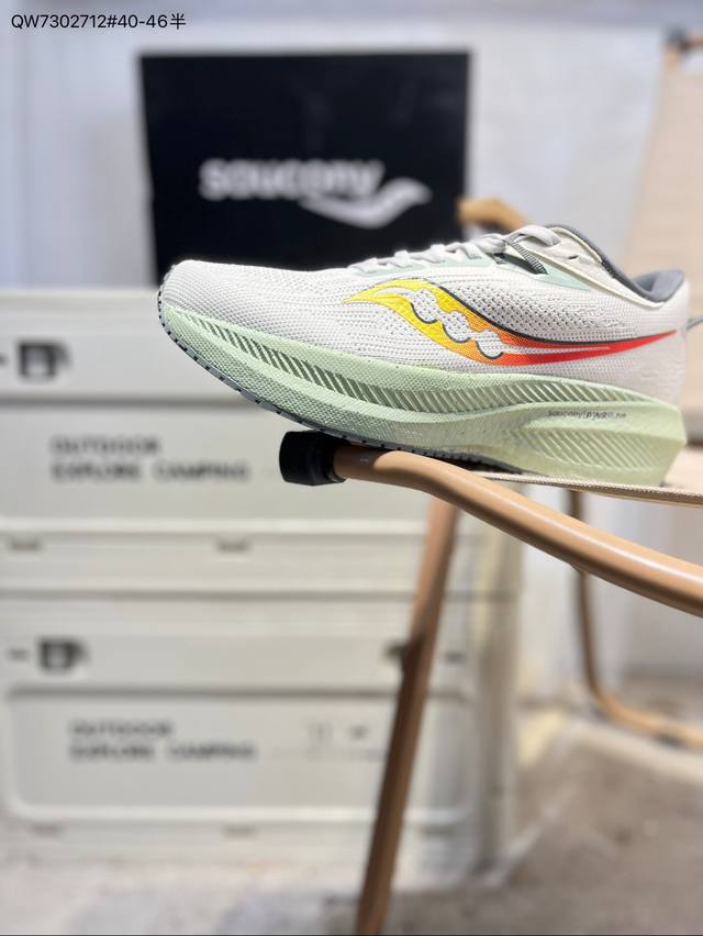 Saucony Triumph 22索康尼胜利 旗舰级缓震 慢跑减震透气 低帮训练跑步鞋 货号:S20881 Qw7302712#40-46半