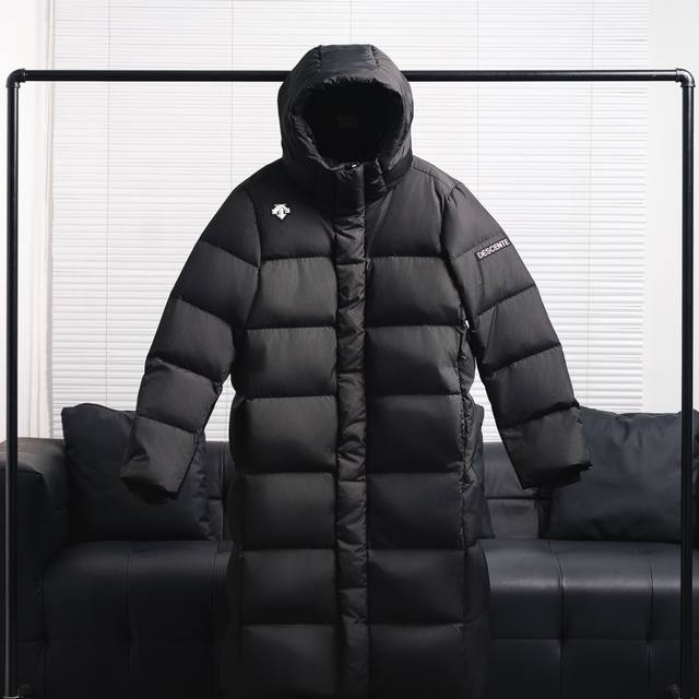 渠道优势 ！ 外贸保真版 迪桑特 迪桑特Descente Ski Style系列 Heat Navi 科技内衬 防泼水梭织长款鹅绒羽绒服 男女同款 尺码Xs S