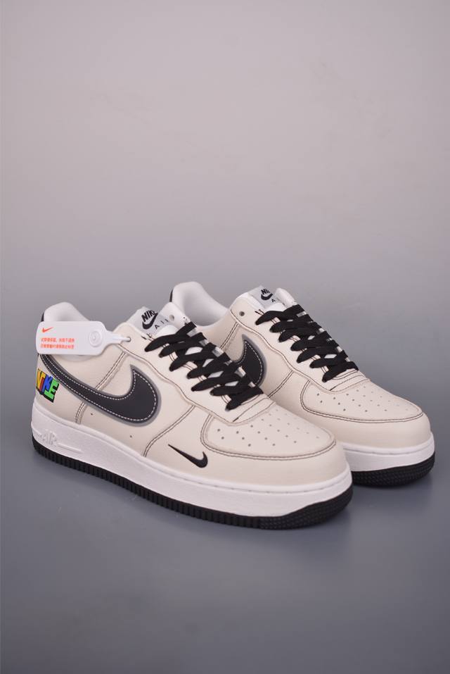 Nike Air Force 1 Low 米彩Nike 原楦头原纸板 打造纯正空军版型 专注外贸渠道 全掌内置蜂窝气垫 原盒配件 原厂中底钢印、拉帮完美 官方货