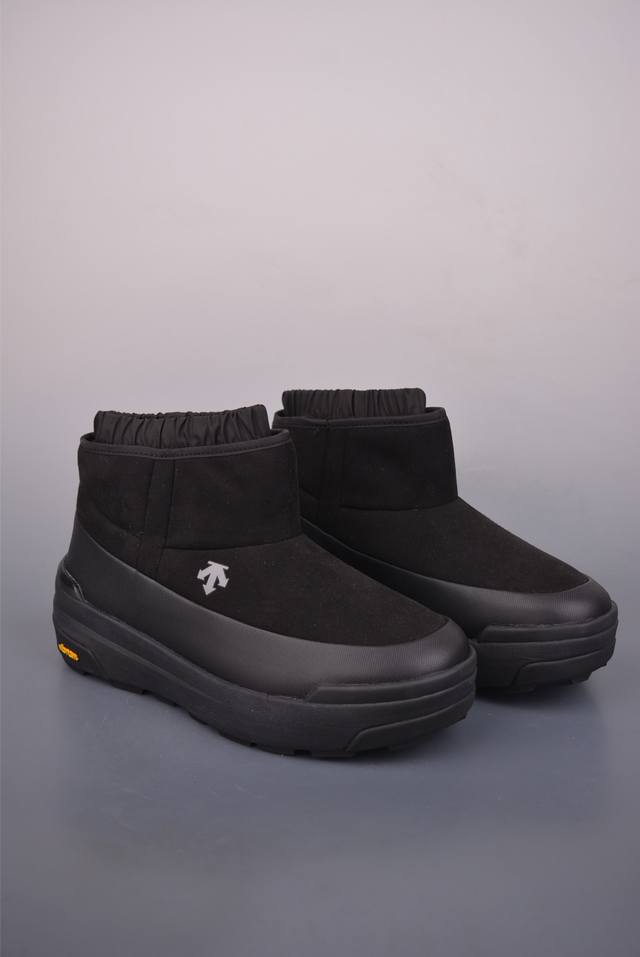 迪桑特Descente Ski Style系列 短筒雪地靴 户外中筒靴 男款 广东纯原大厂出品 纯原版本 麂皮鞋面 内里薄绒加持 黄金V底 耐磨防滑 户外功能拉