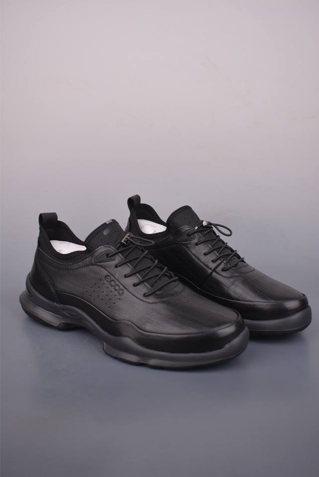 Ecco爱步运动鞋男鞋 Biom2025 透气健步鞋 防滑跑步鞋 健步C系列新款 黄景瑜同款 牛皮鞋面 纹理自然 柔韧耐穿 Biom自然律动科技鞋楦 符合人体工