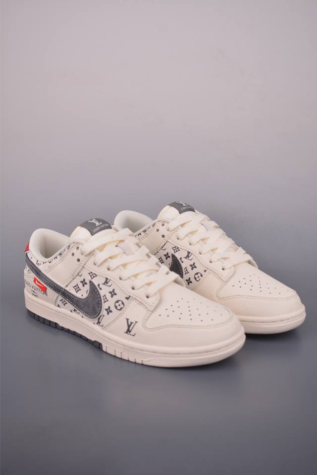 Nike Sb Dunk Low Lv联名 纯原大厂出品 极力推荐 原装头层材料 独家版型蒸餾加工 帶來的是更好的视觉和脚感体验 大厂纯原品质出货 清洁度 电绣