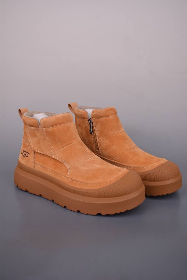 美国轻奢品牌 Ugg M Tasman Weather Hybrid 塔斯曼混合系列中帮厚底轻量休闲马丁靴 男士高帮休闲马丁靴系列代购专供品质 高弹Modern