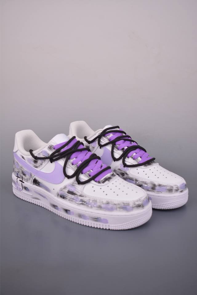 Nike Air Force 1 Low 手绘涂鸦 解构绑带 原楦头原纸板 打造纯正空军版型 专注外贸渠道 全掌内置蜂窝气垫 原盒配件 原厂中底钢印、拉帮完美