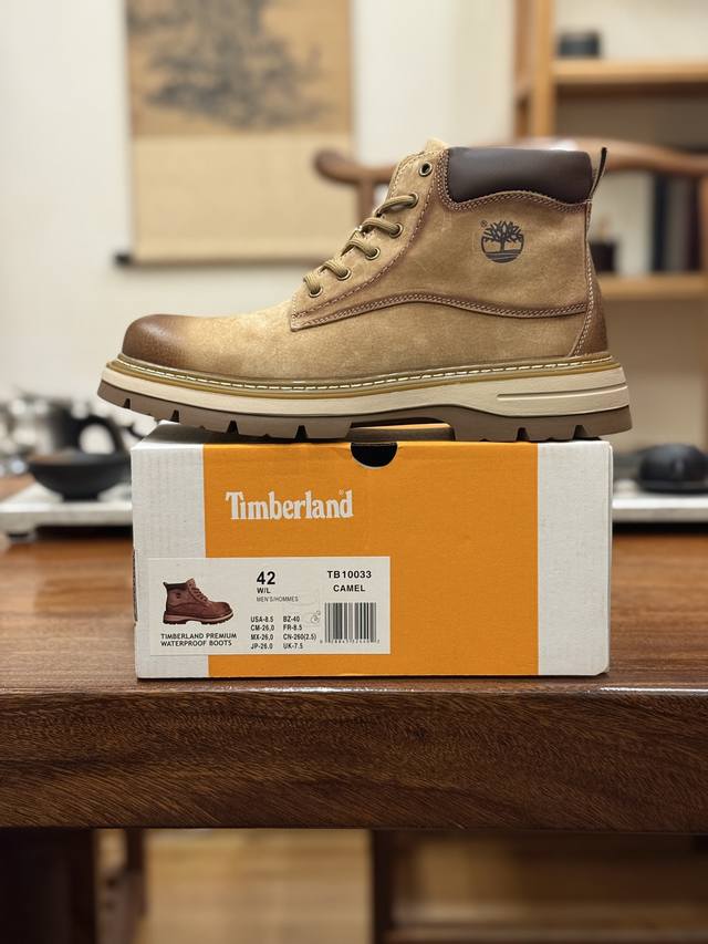 新货Timberland添柏岚 天伯伦户外高帮休闲大黄靴系列 #广东大厂品质 原盒原包装 时尚潮流搭配 面料采用意大利顶级磨砂细纹牛皮 搭配防臭防腐真皮乳胶鞋垫