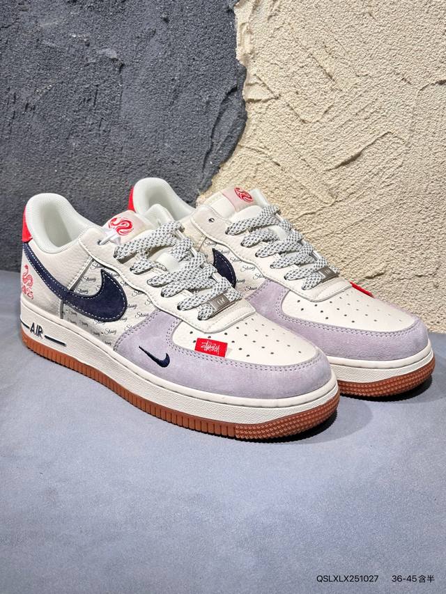 耐克Nike Air Force 1“07空军一号蛇年限定联名款低帮百搭休闲运动板鞋 Xs1958 502 Qslxlx251027