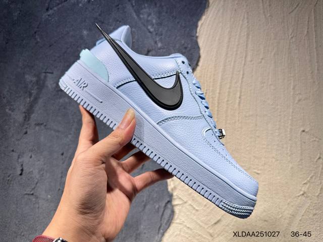 Ambush X Nk Air Force 7 Low ”Phantom“ 联名款 空军一号低帮休闲板鞋 Dv3464-017 #鞋款鞋身以及内衬均采用了纯色皮