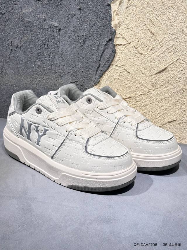 Mlb官方 登月男女情侣复古透气网慢跑鞋Ny运动老爹鞋休闲增高春夏新款Qeldaa2706