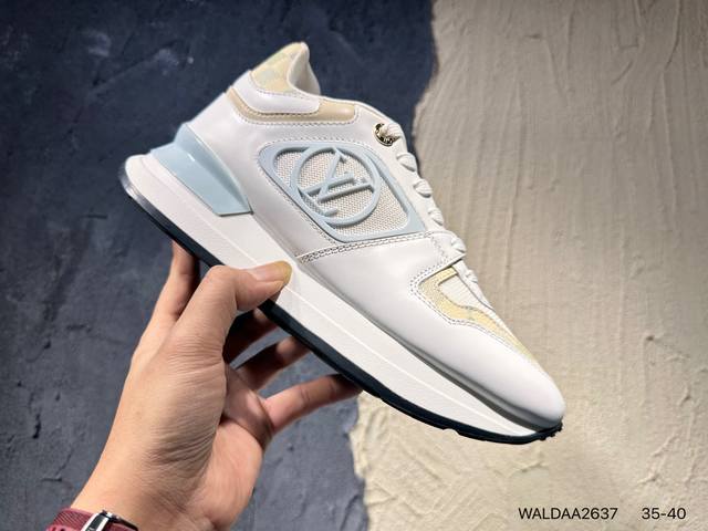 新品上市实拍 全新Lv路易威登Louis Vuitton Trainer Sneaker Low休闲运动文化百搭篮球板鞋Waldaa2637