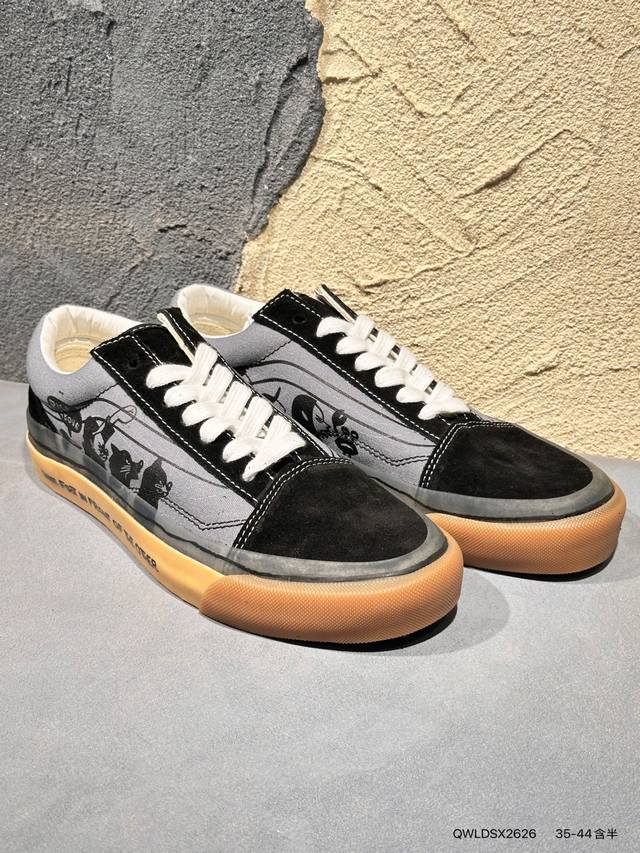 新品上市实拍 Vans Old Skool 万斯经典黑低帮休闲板鞋Qwldsx2626