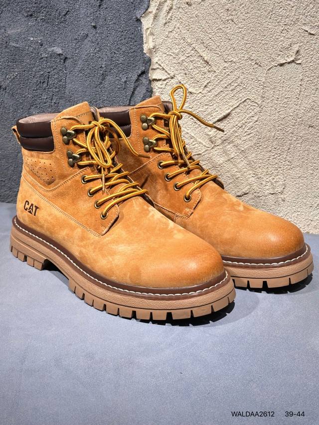 新品上市实拍 Cat纯原 广东大厂 新款 推土机 休闲时尚 男士休闲皮鞋 原单品质真标公司卡特男鞋广东纯原 历年经典热销款 新款头层牛皮耐磨防滑橡胶大底 固特异