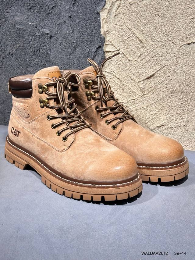 新品上市实拍 Cat纯原 广东大厂 新款 推土机 休闲时尚 男士休闲皮鞋 原单品质真标公司卡特男鞋广东纯原 历年经典热销款 新款头层牛皮耐磨防滑橡胶大底 固特异