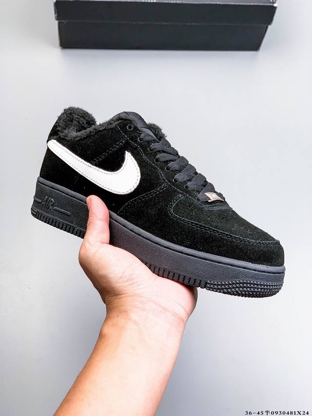 加绒款！耐克Nike Air Force 1 空军一号经典百搭休闲板鞋 0930481X24