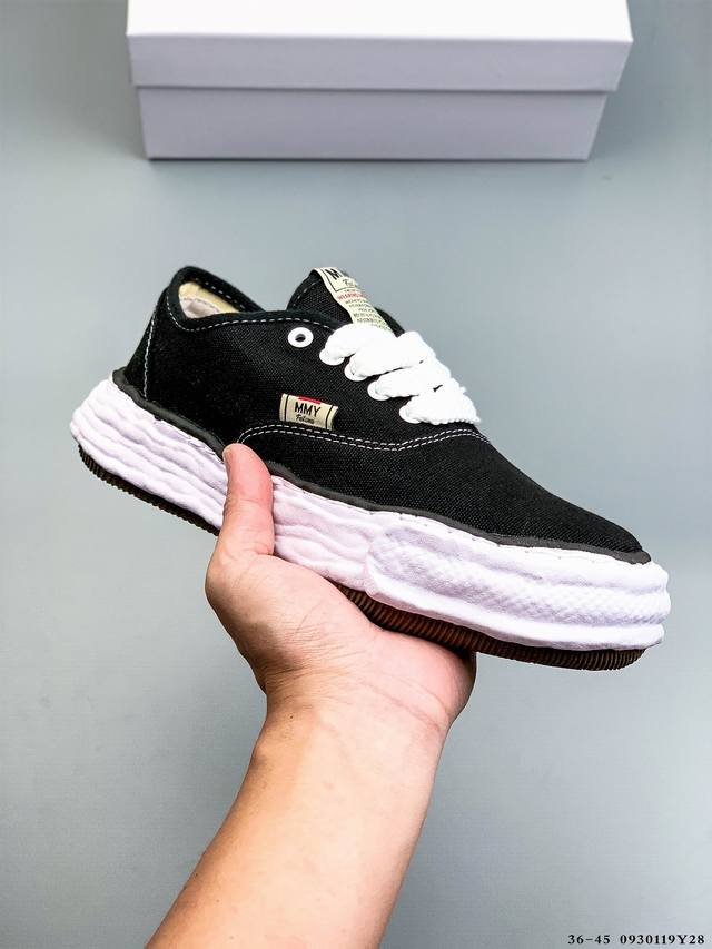 原装级别 三原康裕Mmy Maison Mihara Yasuhiro Original Sole Canvas Low 余文乐挚爱单品 复古溶解风日本概念时装