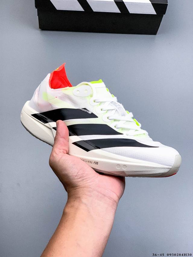 公司级！Adidas Adizero Takumi Sen 10 M 阿迪达斯 耐磨减震专业跑步鞋 无论是平时训练还是马拉松 让这款跑步鞋伴你畅快开跑 兼具舒适