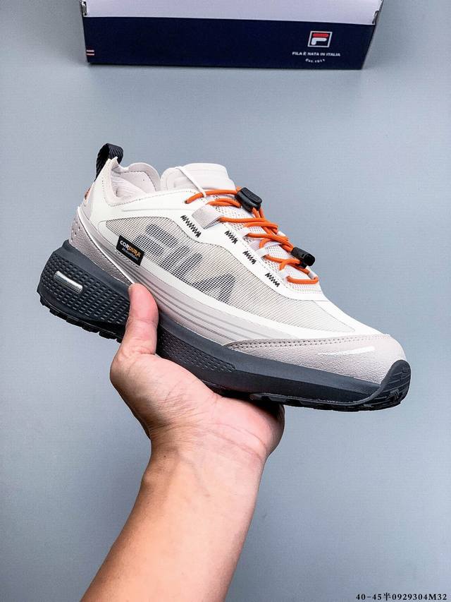 公司级！Fila斐乐 Nuvole 3 Atr 柔云3 时尚轻盈 耐磨透气低帮 户外功能鞋 鞋头防撞设计 Cordura鞋面 耐撕抗造 弹性束带设计 松紧自如