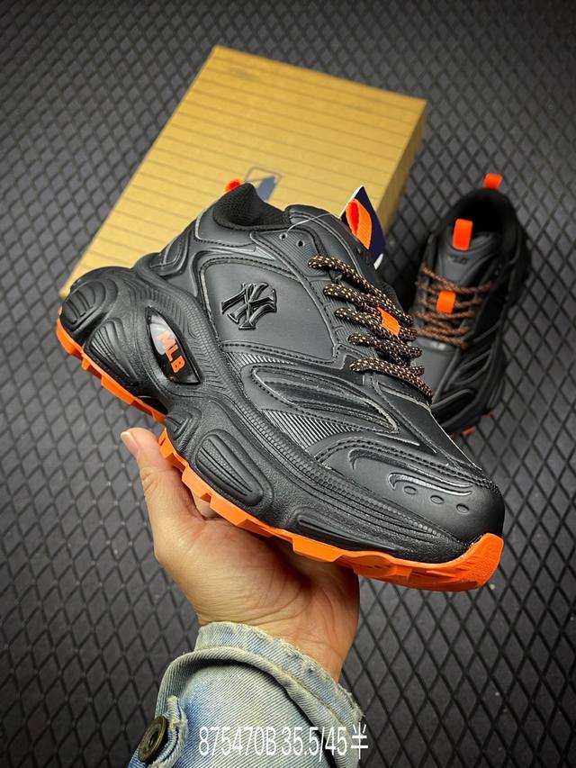 B 公司级Mlb Winner Chunky 百搭舒适休闲潮流运动厚底增高防滑耐磨 低帮 老爹鞋 货号:3Ashw005N 尺码:35.5 36 36.5 37