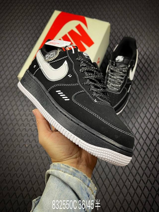 C 公司级Nike Air Force 1‘07 原楦头原纸板 打造纯正低帮空军版型 专注外贸渠道 全掌内置蜂窝气垫 原盒配件 原厂中底钢印、拉帮完美 货号:D