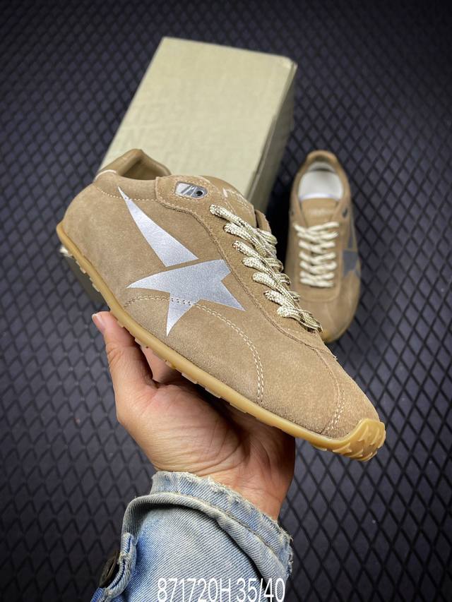 H 莞产复刻 Ggdb Golden Goos* 25Ss马拉松系列暴走鞋 Marathon Speed-70年代美式田径风以简约线条勾勒速度美学，轻薄鞋款突破