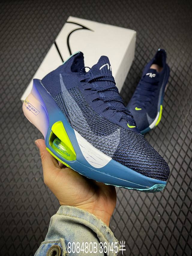 B 公司级Nike Air Zoom Alphafly Next%3 耐克 耐磨透气支撑平衡 低帮 气垫 马拉松跑步鞋 新品发布 整体采用前作的设计语言 并且对