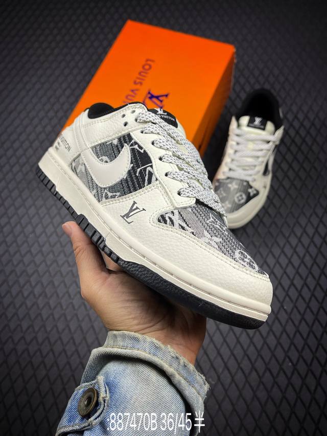 B 公司级Nike Dunk Sb Low 定制配色 定制Dunk Sb顾名思义，具有经典的Dunk血缘，又注入了更多的时尚元素。相较于普通的Dunk滑板鞋，改