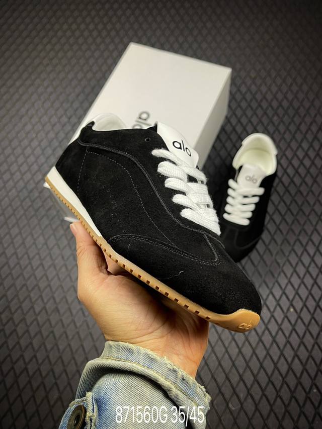 G Alo Yoga 最新爆款Sunset Sneaker系列 休闲 运动鞋 老钱风 系带 阿甘鞋 德训鞋 原版开发 舒适百搭 网布减震透气支撑耐磨低帮 市面唯