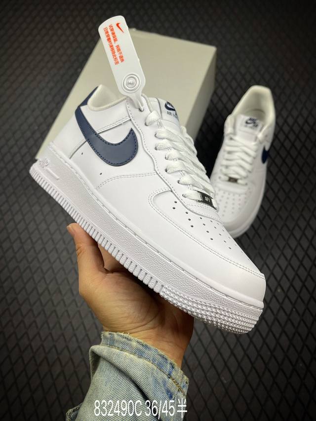 C 公司级Nike Air Force 1‘07 原楦头原纸板 打造纯正低帮空军版型 专注外贸渠道 全掌内置蜂窝气垫 原盒配件 原厂中底钢印、拉帮完美 货号:F