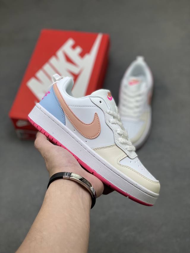超级福利 核心特价 长期补货 Nike Court Borough Low 低帮百搭透气休闲运动板鞋男女鞋 经典耐用的设计，兼顾舒适脚感和出众风范，演绎匠心之作