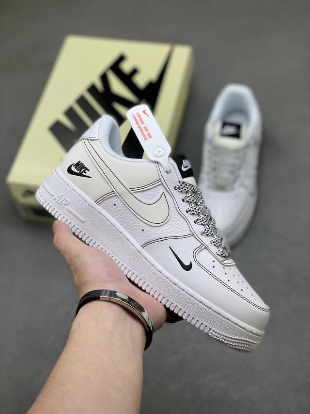 海外限量发售！公司级Nike Air Force 1 '07 Low 空军一号低帮 运动鞋 休闲鞋 折边针车 工艺难度大 原楦头原纸板 原装鞋盒 定制五金配件
