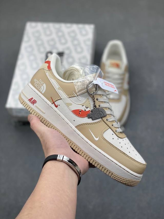 Nike Air Force 1 Low 07 X The North Face 米黄三小钩 原楦头原纸板 打造纯正低帮空军版型 专注外贸渠道 全掌内置蜂窝气垫