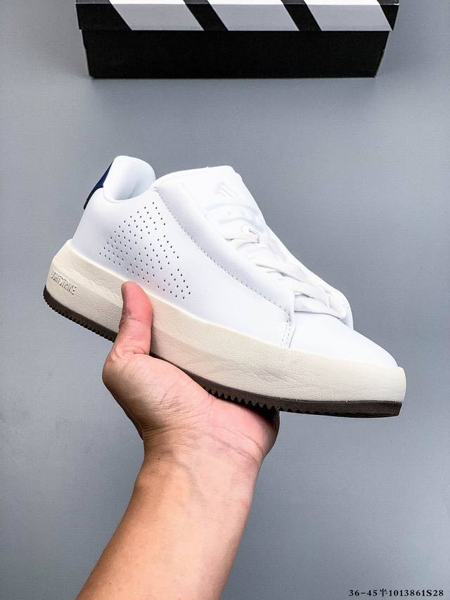 公司级！阿迪达斯Adidas Labcourt 百搭休闲轻松舒适耐磨透气低帮板鞋 鞋面使用了绒毛麂皮 鞋面和鞋底连接处使用了包边处理 看起来更加精致有型 内里也
