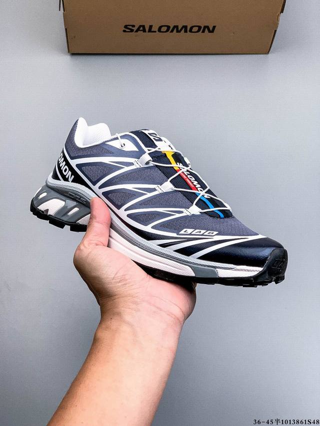 Salomon Xa Pro Xt-6 Expanse 萨洛蒙户外越野跑鞋 鞋面采用Sensifit贴合技术 全方位贴合包裹脚型 鞋跟部鞋底牵引设计 提供强大的