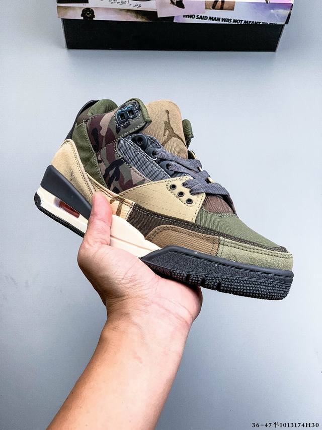 公司级！乔丹 Air Jordan 3 Retro Tinker Nrg Aj3 乔3 低帮复古休闲运动文化篮球鞋 1013174H30