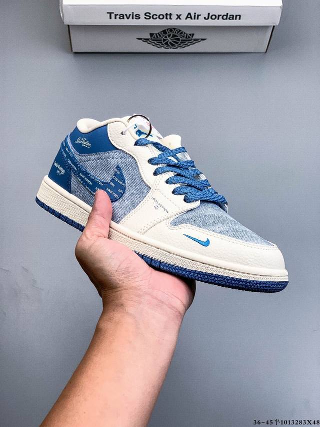 耐克Nike Air Jordan 1 Low Aj1乔1 低帮潮流缓运动休闲板鞋。Aj1 低帮拼接 完美版型真头层牛皮# 内置缓震气垫 原鞋开模 拒绝公底 购