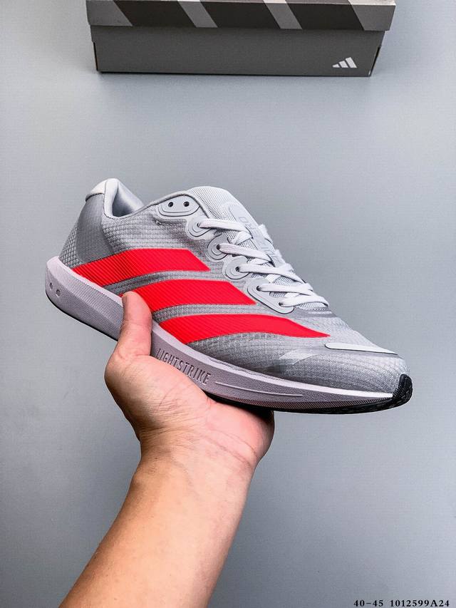 公司级！Adidas Adizero Bk 轻质透气休闲运动跑步鞋 1012599A24