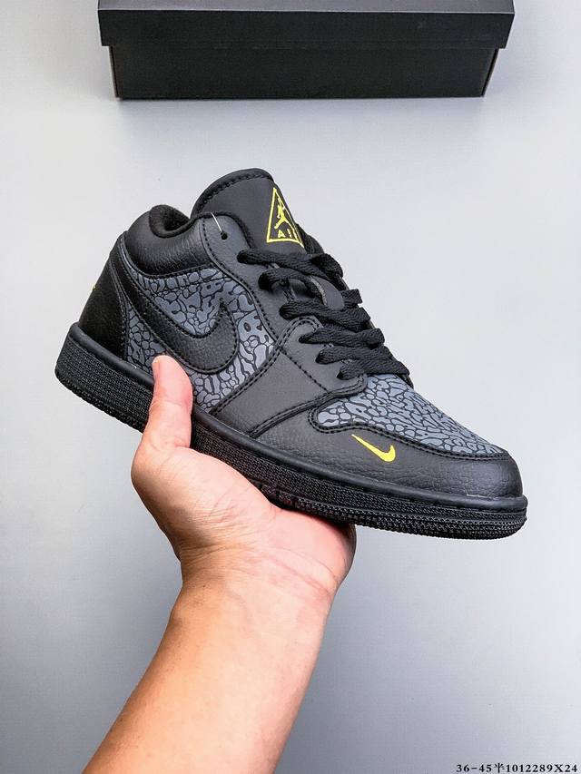 公司级！耐克Nike Air Jordan Low 1 乔1低帮经典休闲鞋 1012289X24