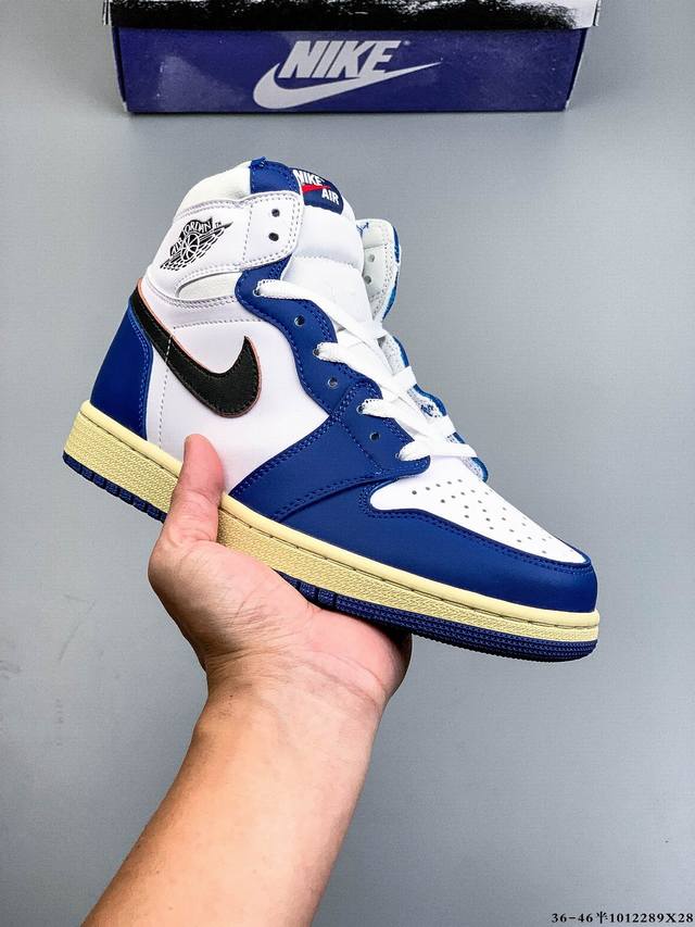 头层真标！耐克Nike Air Jordan 1 Aj1乔丹一代高帮复古文化休闲运动篮球鞋 1012289X28