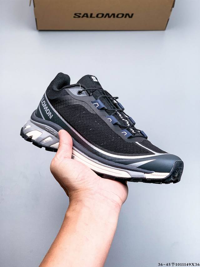公司级！Salomon Xa Pro Xt-6 Ft萨洛蒙户外越野跑鞋 鞋面采用Sensifit贴合技术 全方位贴合包裹脚型 鞋跟部鞋底牵引设计 提供强大的抓地