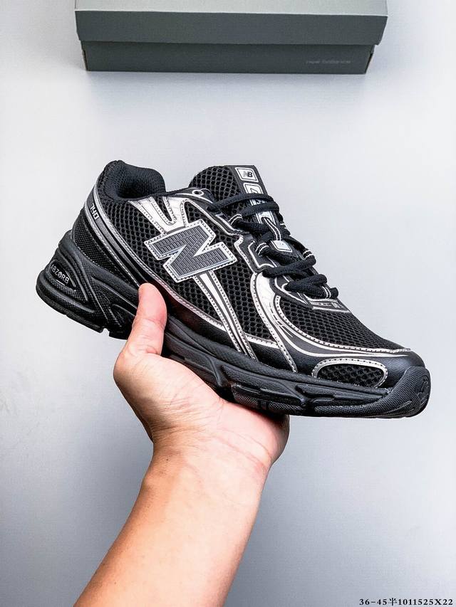 New Balance Nb740 英产 轻便复古休闲运动跑步鞋 全鞋身以网格布作为基地，在细节部分以皮革作为辅助添加，流线感很强。外形和New Balace