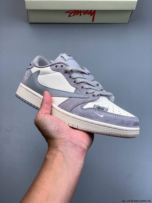 耐克Nike Air Jordan 1 Low Aj1乔1 低帮潮流缓运动休闲板鞋。Aj1 低帮拼接 完美版型真头层牛皮# 内置缓震气垫 原鞋开模 拒绝公底 购